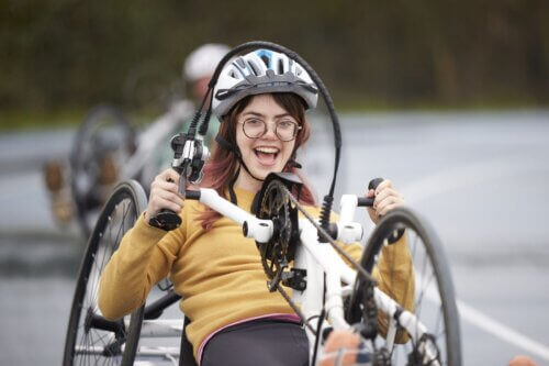 Hand Cyclist at the Inter Spinal Unit Games 2019