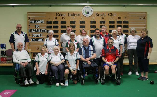 Disability Bowls team photo