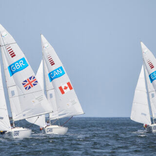 ROBERTSON John Helm THOMAS Stephen Crew 1 and STODEL Hannah Crew 2 of Great Britain in the Sailing, 3-Person Keelboat (Sonar) at the Marina da Glo?ria on day 8 of the Rio 2016 Paralympic Games.