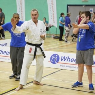 Wheelpower martial arts session in action