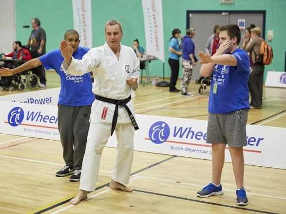 Wheelpower martial arts session in action