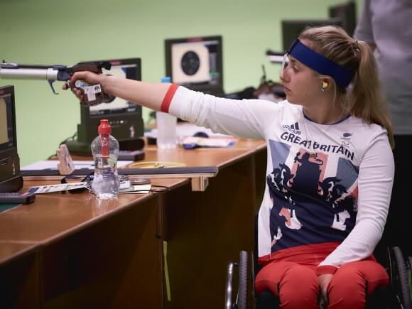 Issy Bailey target shooting