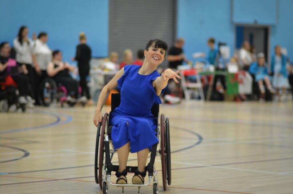 Competitor at the 2019 National Championships ( all images courtesy of Para Dance UK )