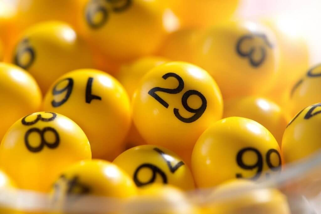 yellow bingo balls