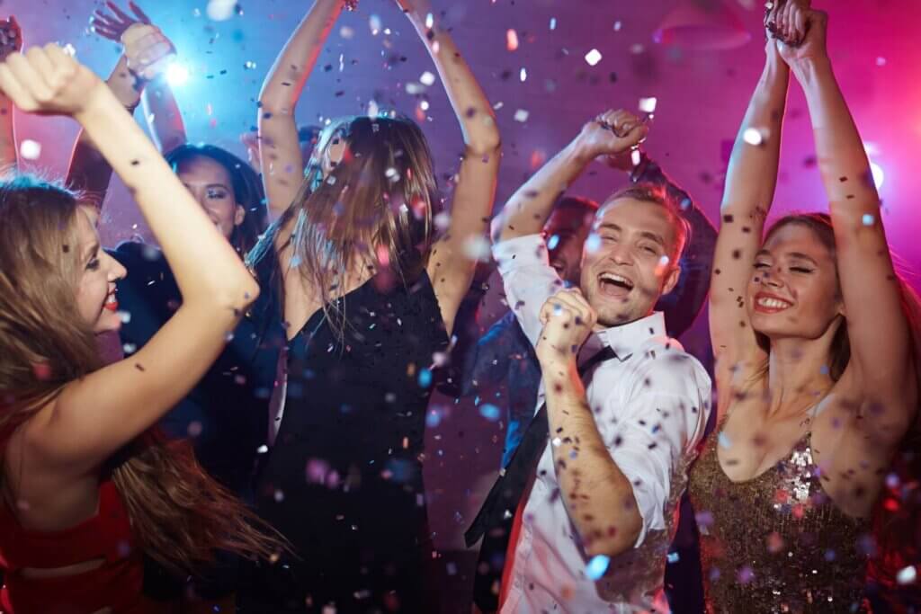 People celebrating at a party