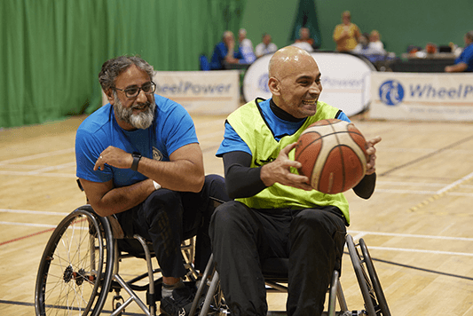 wheelchair basketball participants