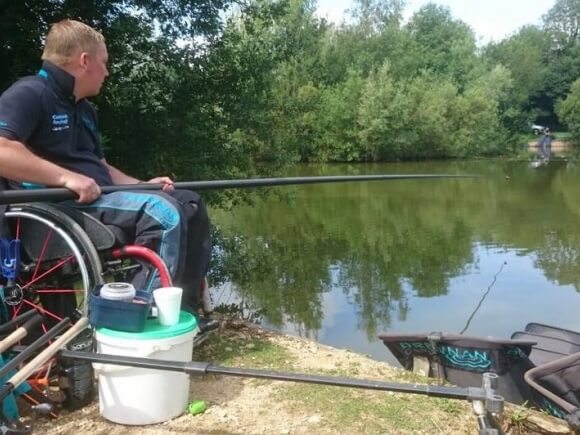 wheelchair user angling