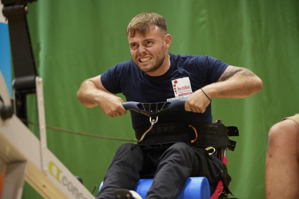 Indoor rowing at Inter Spinal Unit Games