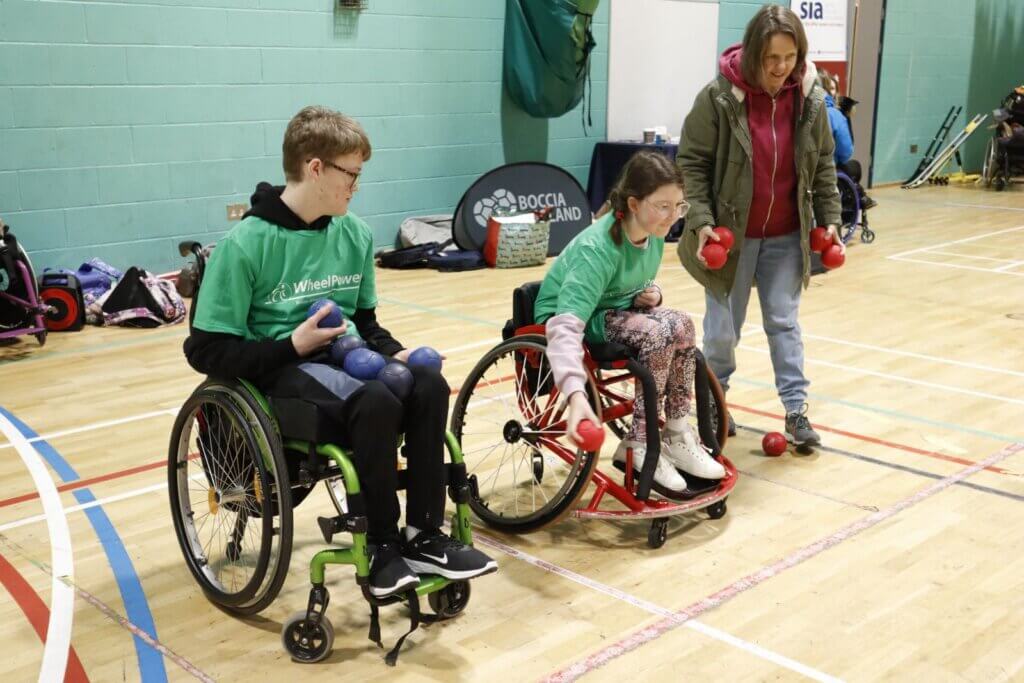 Team of boccia players