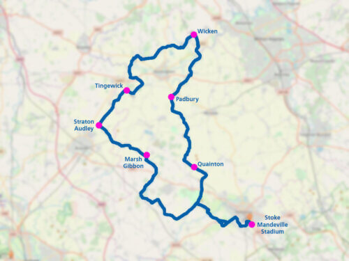 110k Tour de Vale route map