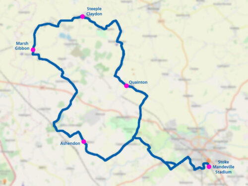 75k Tour de Vale route map