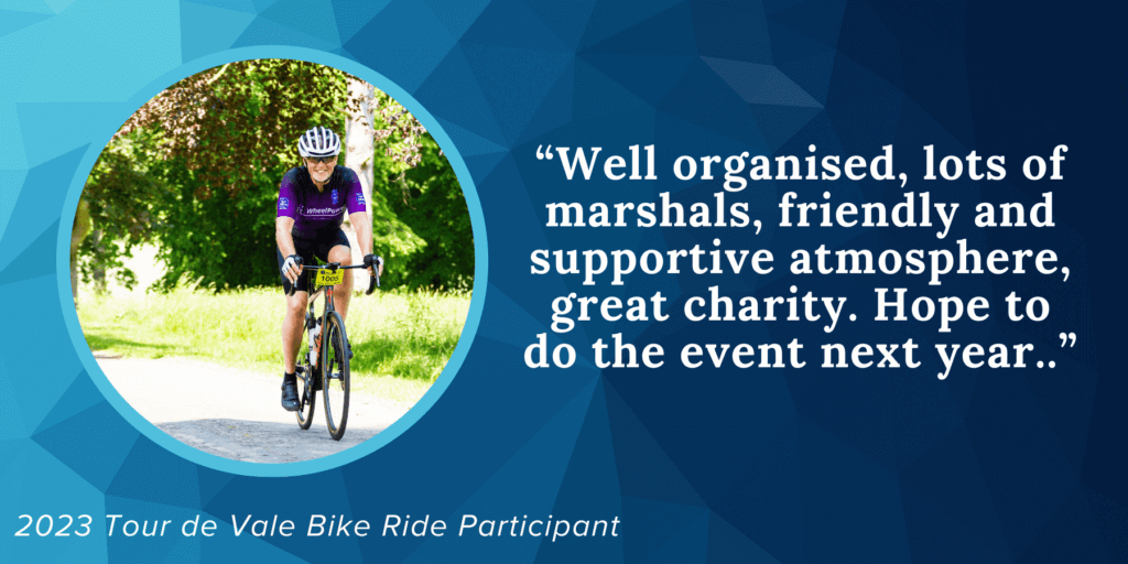 Tour de Vale Bike Ride Quote