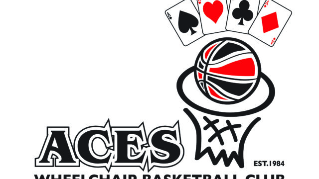 Aces Wheelchair Basketball logo WhiteBG BText CMYK